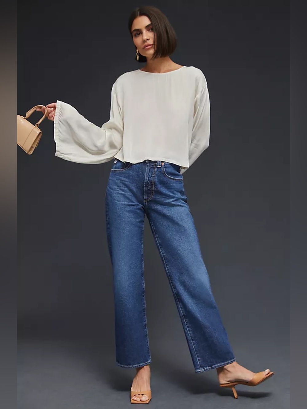 NWT AG Highrise Pop Crop Jeans